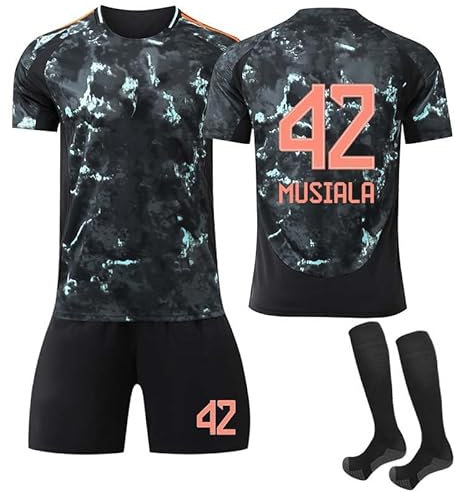 Bavaria Football Jerseys 24 25 New Black Farbstoff 6 Kimmich 7 Gnabry 9 Kane 10 Sane 19 Davies 25 Müller 42 Musiala Trikot Kinder Kids Boys Mens Sport Trainning Soccer T Shirt Footy Kit Outfit