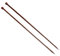Knit Pro Ginger Stricknadel, einspitzig, Birkenholz, gerade Nadeln für Pullover, Schal, Bastelprojekte, 35 cm (Natur, 12,00 mm (US 17))