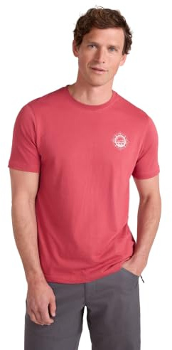 Mountain Warehouse Compass Mens Cotton T-Shirt - Lightweight, Breathable & UV Protect Casual Tee - Spring, Summer Outdoors, Holiday, Walking, Hiking