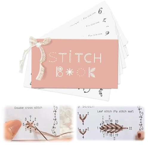 Cosmeria Kreatives Mini Nähbuch, Leicht Tragbar Mit Schritt-für-Schritt-Anleitung, Ideal Für Anfänger Und Erfahrene Näher, Perfekt Für Unterwegs