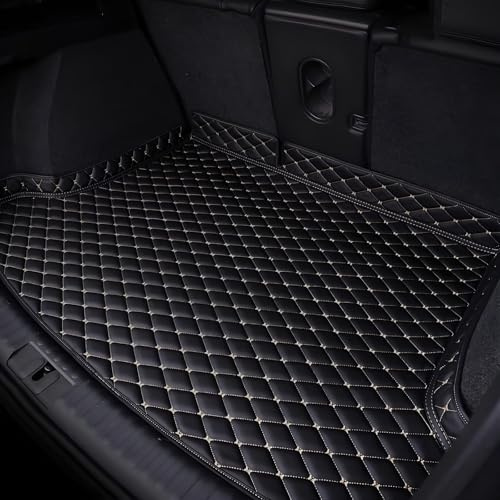 Kofferraumwanne für Mazda CX-80 2024 2025, Kompletter Schutz für Ihr Auto Bei Allen Wetterbedingungen mit Perfekt Passenden Kofferraummatten,Black-A