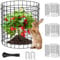 Heekcaa 3 Pack Plant Protectors from Animals,Metal Plant Protection Cover Garden Protector Cage Wire Garden Cloches for Plants with Stakes and Nylon Ties (3, Blue)