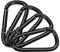 4pcs Heavy Duty Spring Haken Kleine Bergsteigerschnallen D Ringe Clip Haken Klettern Carabiner Schlüsselschiffe Clip