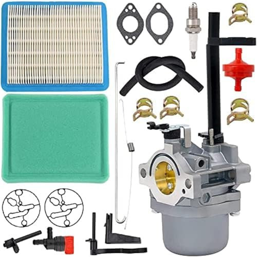 MUEOSI 591378 Vergaserersatz for Briggs & Stratton 6200 8550 10 PS 796321 696132 696133 796322 697351 699958 699966 695328 mit Schneefräsen-Generator-Tune-Up-Kit Gartenluftfilter-Tuning-Kit