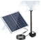 JHXHFJXZ Bomba de Fuente Solar de 10 W con Panel Solar Grande, 3 boquillas y Altura máxima de Agua de 100 cm for baño de pájaros, pecera, Estanque pequeño y jardín. Rendimiento Alto