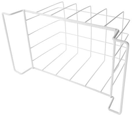 PRETYZOOM Cesta Organizadora para Congelador Horizontal de Metálico con Asas para Colgar el Espacio y Facilita el Refrigerios