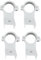 Koolenry 4pcs Ku Band Satellitenschale LNB -Halterung 20mm Plastikhalterung Wetterfest für Mehrere Schalengrößen
