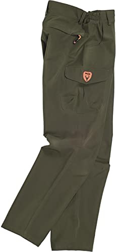 WORKTEAM Pantalón de Caza Impermeable, Forrado, con Múltiples Bolsillos, Cierre Metálico y Tejido Resistente, Ideal para Caza, Pesca, Senderismo y Outdoor. Hombre