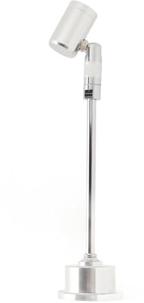Verstellbarer LED-Mini-Scheinwerfer für Schmuckvitrinen, USB-5-V-Standlampe für Schmuckdisplays, Aluminiumlegierung (Warmes Licht)