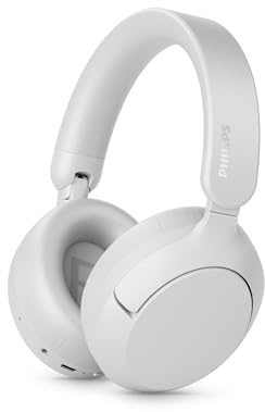PHILIPS TAH6000 ohrumschließender Kopfhörer mit adaptiver Geräuschunterdrückung, bis zu 80 h Wiedergabedauer, dynamischem Bass, 40‑mm‑Treibern und Bluetooth 6.0 Multipoint.