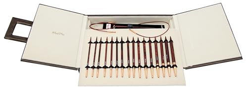 KnitPro Symfonie Rose Interchangeable Needle Deluxe Set, 8 Pairs of Knitting Needles, 60cm 80cm 100cm 120cm Cables