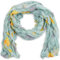 style3 Damen Schal leicht und schmal in Japan-Design mit Schleifenmuster Damenschal Sommer-Schal One size, SCHAL Farbe:Mint