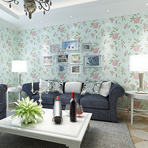 Américain de haute qualité gold rimmed idyllique grand tissu papier peint mur chambre salon restaurant couloirs, papier peint clair rose