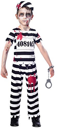 - Grp1 Brand: amscan(PKT) (9902657) Child Boys Zombie Convict Costume (11-12yr) - Grp1 Brand: amscan