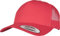 FLEXFIT Trucker Cap, Classic Trucker Hat, Baseball Trucker Cap with 5-Panel and Mesh Back, Adjustable Baseball Hat with Plastic Closure, Headwear, Unisex, Colour: Red, Size: One Size