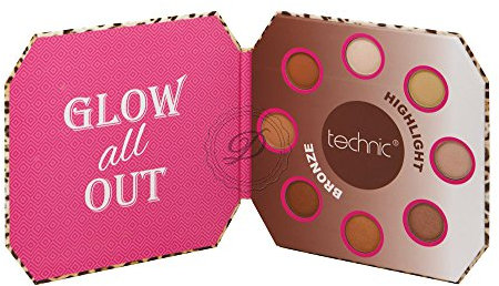 TECHNIC GLOW PALETTE 4 highlighter & 4 bronzer powders