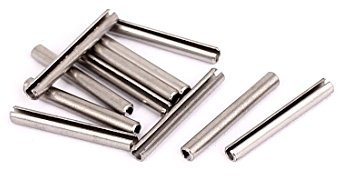 Aexit 2,3 x 18 mm Nägel, Schrauben & Befestigungen 304 Edelstahl Split Spring Rolle Spannstifte – Silber Stifte Ton (10)