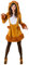 narrenkiste O9167-46-48 braun Damen Sexy Löwen Kleid Kostüm mit Mähne Löwe Gr.46-48
