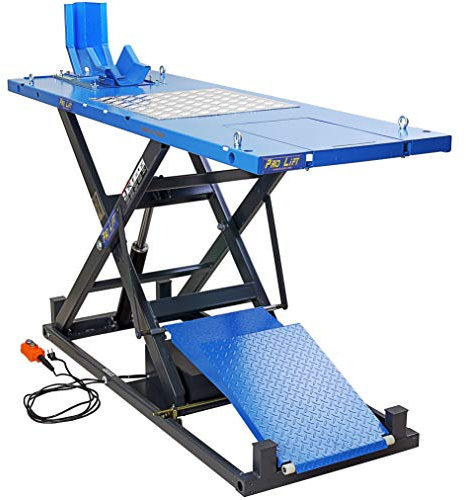 Pro-Lift-Werkzeuge 1000 kg Motorradhebebühne Scherenbühne Motorrad-Bühne Elektroantrieb 1t Scherenheber 1000kg Lift hydraulisch
