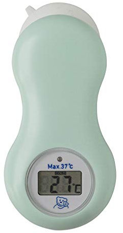 Rotho Babydesign Digitales Badethermometer mit Saugnapf - Badethermometer - Babythermometer - Babybadethermometer - Badewannenthermometer - Digitalthermometer - grün
