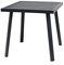 C-Hopetree Small Metal Outdoor Coffee Side Table for Outside Patio, Square, Black