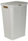60L Large Plastic Rattan Style Laundry Clothes Storage Washing Bin Basket Hamper (White)