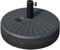 Outsunny Pied de Parasol Rond Socle de Parasol Base de lestage Sable et Eau pour parasols Ø 38/48 mm Acier HDPE dim. 51L x 51l x 30,5H cm Noir