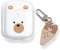 Newseego Hülle Kompatibel mit Airpods, Airpods Hülle mit süßem Bären-Cartoon-Design für Mädchen und Frauen [Front-LED sichtbar] Klare, weiche TPU-Schutzhülle für Airpods-Ladekoffer