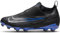 NIKE JR Phantom GX Academy DF FG/MG Sneaker, Black/Chrome-Hyper Royal, 2 UK