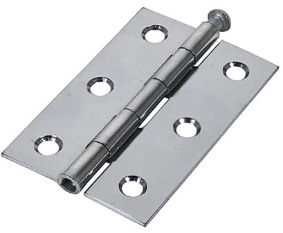 Timco - Butt Hinge - Loose Pin (1840) - Polished Chrome (Size 75 x 50-2 Pieces)