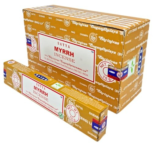 Satya Räucherstäbchen x LAVISA, Meditation, Aromatherapie, Duft (Myrrhe)
