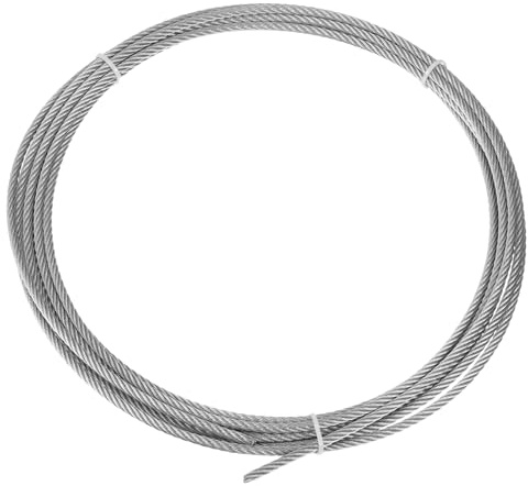 PATIKIL Bildaufhängedraht, 16,4 ft 0,16 ID Edelstahl unsichtbarer Draht schwer für Bilderrahmen Spiegel, Silber