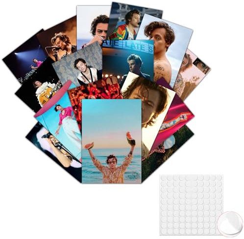 GTOTd Harry Singer Styles Poster 16 Stück mit Wand-Collage Kit 29 x 21cm (11.4 x 8.2) Gifts Merch Sängerin Poster Ungerahmte Version HD Poster für Wohnzimmer Club Wand Kunst Dekor