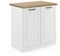 Vicco Armario bajo para Fregadero R-Line, Blanco casa de Campo/Blanco, 80 cm, ET Roble