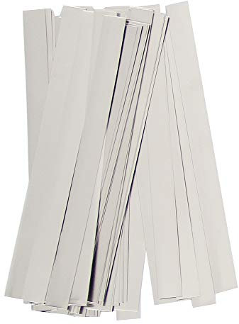 Reiner Nickelstreifen, 0,1x8x100 mm Reinheit 99,96% Lötfahne für 18650-Punktschweißen, für Lithium-Lithium-Hochleistungs-Li-Po-Akku, NiMh- und NiCd-Akku