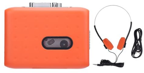 Lecteurs et Enregistreurs de Cassettes Portables, Magnétophone, Microphone et Casque Intégrés, Port de Transfert USB C, avec Casque, Lecteur de Musique à Cassette vers