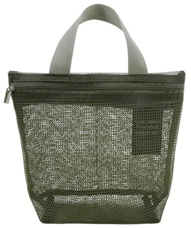 Stilvolle Netz-Duschtasche mit schneller Drainage, Zubehör für Fitnessstudio-Schlafsäle und Camping, tragbar und stabil, merhfarbig