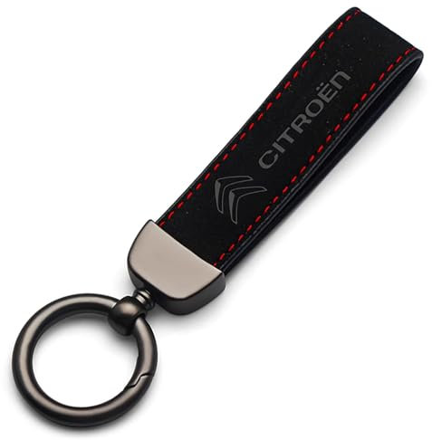 LJJWIW Voiture Porte Clés pour Citroen C4 C3 C5 C1 C2 Berlingo Celysee Cactus,Esthétique Durable Porte,Porte Clef avec Le Logo,Porte Clé Portable Multifonction,Homme Cadeaux Auto Accessoires