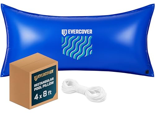 EVERCOVER 4x8 Poolkissen für oberirdische Pools, zum Schließen des Winters, extra strapazierfähiges 0,4 mm PVC (27 Gauge), Winter-Poolkissen