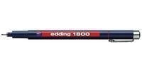 Edding 1800 Profipen Technical Drawing Pen 0.1mm Tip Black [Pack 10]