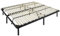 Metallbett Lattenrost 180x200 cm mit 56 Federholzleisten und Mittelzonenverstellung, Gästebett auf Füßen, Saugroboter und Unterbettbewahrung Freundlich - 28cm hoch - für alle Matratzen geeignet