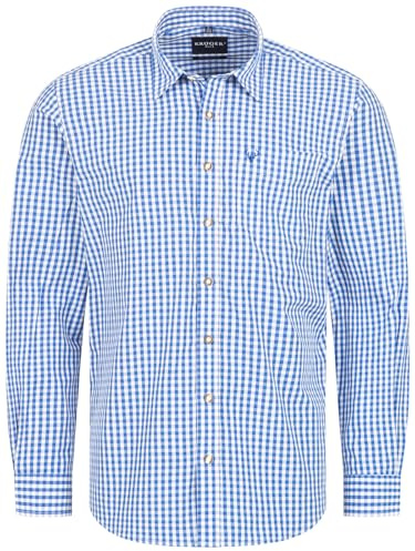 Krüger Herren Trachtenhemd lang, Modell Trachtenhemd, Langarm, Art.-Nr. 000951-0-0108, M, blau