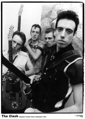 The Clash Mogador Theater Paris Frankreich September 1981 Punk Rock Musik Papier Poster Maßnahmen 83,8 x 61 cm (84 x 60 cm) ca.
