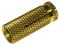 50 tasselli in ottone M8, diametro 10 x 27,5 mm.