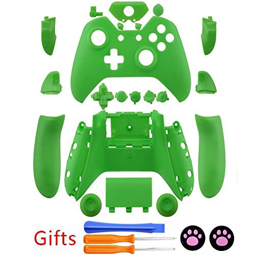 Nuova copertura di caso di Shell completa personalizzata con pulsanti per il controller wireless Xbox One - verde opaco