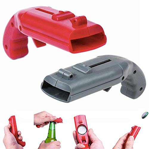 LHKJ 2er-Pack Cap Zappa Flaschenöffner, Shooter-Formportable Fliegen Flaschenöffner Auswerfer für Home Bar