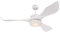 Westinghouse Lighting Pierre 132 cm White Indoor Ceiling Fan with Light and Remote Control, Dimmable LED Light Fixture, Opal Frosted Glass, DC Motor