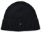 Tommy Hilfiger Herren Strickmütze PIMA Cotton Cashmere Beanie AM0AM03983, Gr. One Size (Herstellergröße: OS), Schwarz (Black 002)