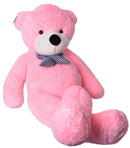 TE-Trend Orsetto di peluche gigante rosa, XXL, grande orsacchiotto di peluche, 150 cm, rosa
