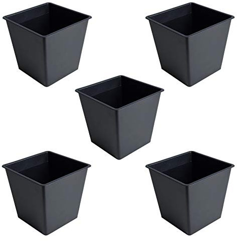 ESTEXO Lot de 5 inserts en plastique pour pot de fleurs en polyrotin 26 cm